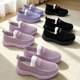  Giày Sneaker, Giày Lười Nữ,Giày Slipon Nữ Vải Thoáng Khí 3 Phân Cao Cấp 27618 