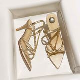  Giày Sandal Cao Gót Dây Mảnh 7 Phân H653-3 
