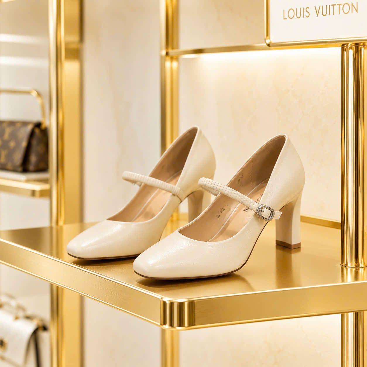  Giày Cao Gót 8 Phân Da Lì Cao Cấp 5Q513-6 
