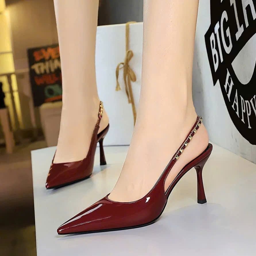  Giày Cao Gót 9 Phân Da Bóng  Cao Cấp KI86-38 