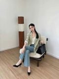  Giày Cao Gót 6 Phân Da Lì Cao Cấp 9780-1 