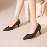  Giày Cao Gót 6 Phân Da Lì Cao Cấp 9780-1 
