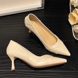 Giày Cao Gót 6 Phân Da Lì Cao Cấp 9780-1 