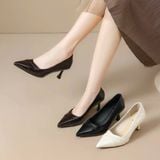  Giày Cao Gót 6 Phân Da Lì Cao Cấp 9780-1 