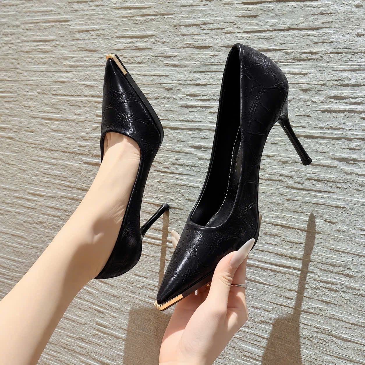  Giày Cao Gót 9 Phân Da Lì Cao Cấp 8938 