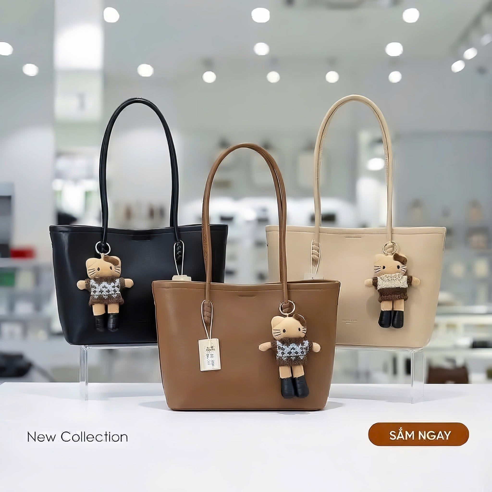  Túi xách thời trang cao cấp 39009 (Tặng Kèm Charm) 