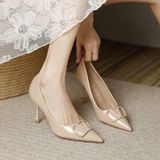  Giày Cao Gót 7 Phân Da Bóng Cao Cấp D75512 