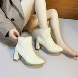  Giày Boot Nữ Da Lì Cao Cấp 7 Phân 2286 