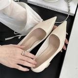  Giày Cao Gót 6 Phân  DA Lì Cao Cấp A666-1A 