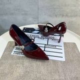  Giày Cao Gót 8 Phân Da Bóng Cao Cấp 93679 