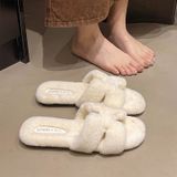  Dép Nữ Phối Lông Đế Bệt Chữ H Cao Cấp L666 