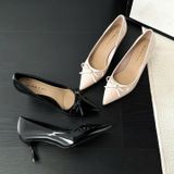  Giày Cao Gót 6 Phân Da Bóng Cao Cấp D65680 