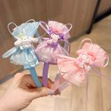  Bờm tóc ren nơ charm Sario cho bé H-BOM161 