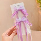  Set 2 kẹp tóc nơ ruy băng cho bé - SK-P01 