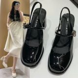  Giày Cao Gót 7 Phân Da Bóng Cao Cấp 3368-2 