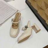  Giày Cao Gót 7 Phân Da Bóng Cao Cấp 3368-2 