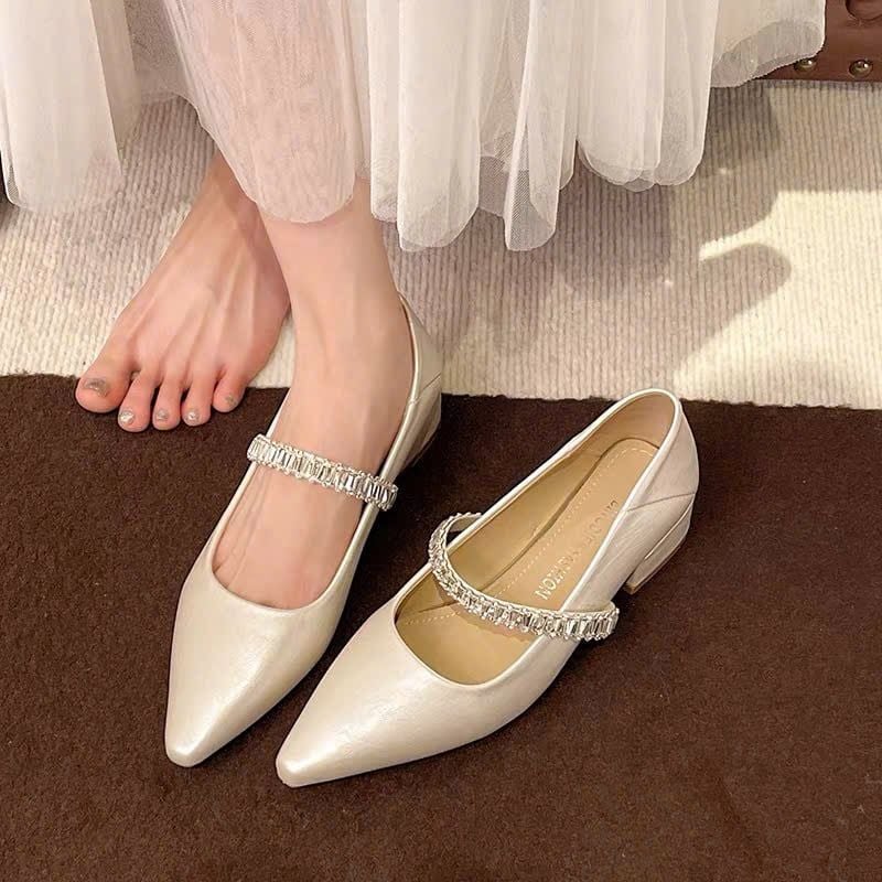  Giày Búp Bê 3 Phân Tráng Gương Cao Cấp 1780-37 