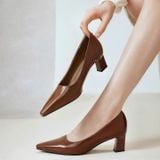  Giày Cao Gót 5 Phân Da Thật 5352 