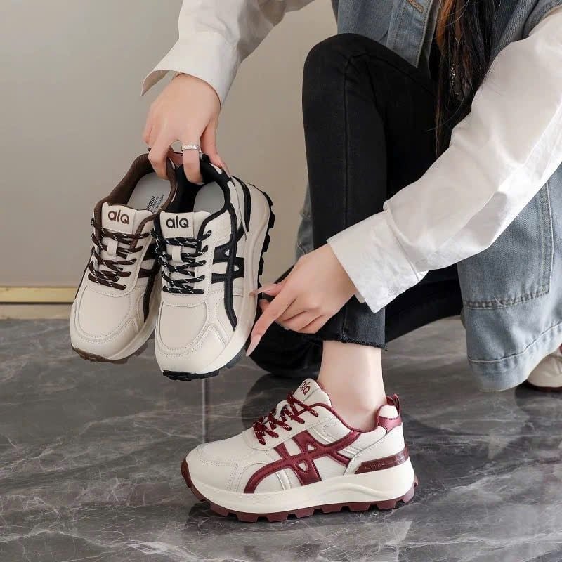  Giày Sneaker Nữ Cao Cấp 4 Phân Cao Cấp F821 