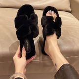  Dép Nữ Phối Lông Đế Bệt Chữ H Cao Cấp L666 