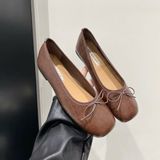  Giày Búp Bê Bệt Da Lì Cao Cấp 2528-3 