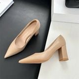  Giày Cao Gót 6 Phân  DA Lì Cao Cấp A666-1A 