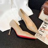  Giày Cao Gót 7,5 Phân Phối Lưới Đính Đá 528-181 