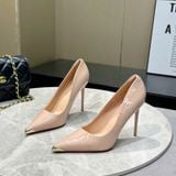  Giày Cao Gót 10 Phân Da Bóng Bọc Mũi Cao Cấp 539-18 