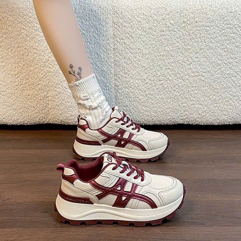  Giày Sneaker Nữ Cao Cấp 4 Phân Cao Cấp F821 