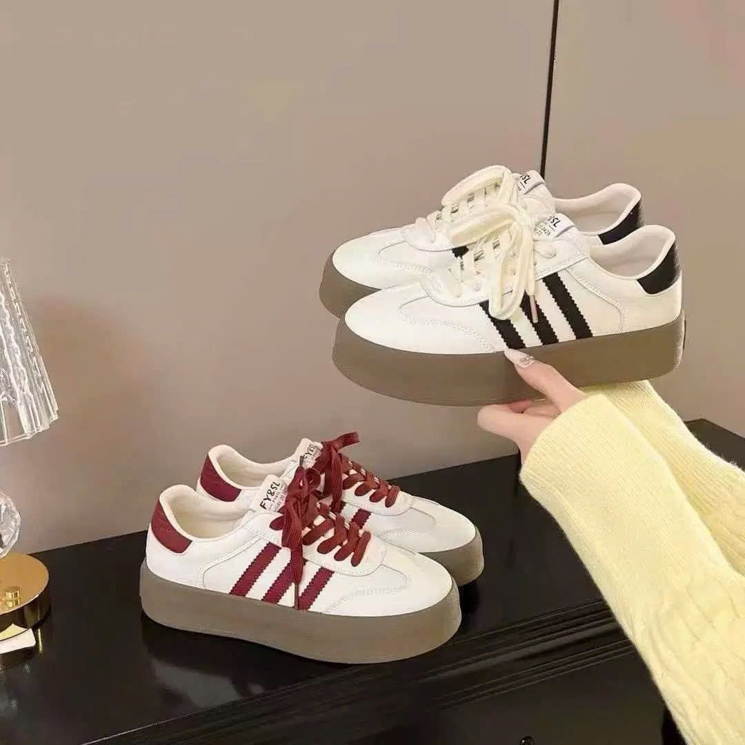  Giày Sneaker Nữ Cao Cấp 3 Phân Cao Cấp F-2 