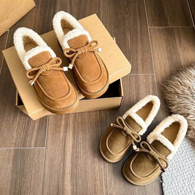  Dép Sục Da Lộn Lót Lông Cao Cấp , Giày Sục Nữ Y1-606 