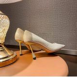  Giày Cao Gót 8 Phân Da Bóng Dập Vân Cao Cấp A782-2 