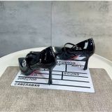  Giày Cao Gót 8 Phân Da Bóng Cao Cấp 93679 