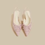  Giày Cao Gót 4 Phân Hở Gót 5555-2 