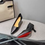  Giày Cao Gót 6 Phân Da Thật 11S801-56 