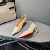  Giày Cao Gót 6 Phân Da Thật 11S801-56 