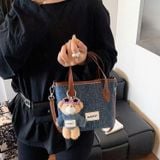  Túi Xách Denim Thời Trang Cao Cấp Tặng Kèm Charm 1454 