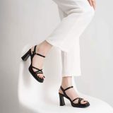  Giày Sandal Cao Gót 7 Phân Đế Đúp 2 Phân Da Lì Cao Cấp B209 