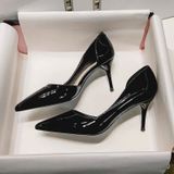  Giày Cao Gót 8 Phân Da Bóng Cao Cấp 519-2 