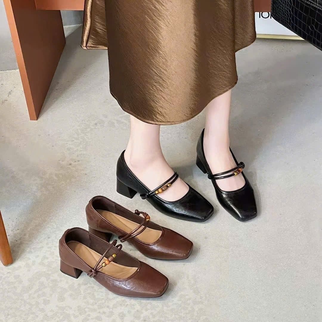  Giày Cao Gót 5 Phân Da Thật 655110 