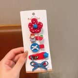  Set 5 kẹp tóc hình hoa phong cách Hàn Quốc- SETK-349 