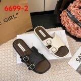  Dép Quai Ngang Da Lì Đế Bệt 6699-2 