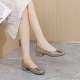  Giày Cao Gót 4 Phân Da Bóng Cao Cấp 1981885 