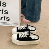  Giày sục sneaker nữ smile kiểu mới đế bằng 4cm XZL-301 