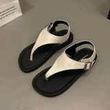  Giày Sandal Xỏ Ngón Đế Bệt Da Lì Cao Cấp X515 