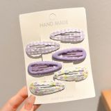  Set 6 kẹp tóc mái nhiều màu cho bé gái - SK-P40 