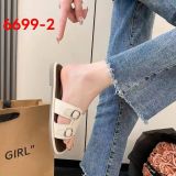  Dép Quai Ngang Da Lì Đế Bệt 6699-2 