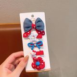  Set 5 kẹp tóc hình hoa phong cách Hàn Quốc- SETK-349 