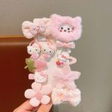  Set 11 kẹp tóc mái và chun tóc gắn charm hoạt hình- SK-P66 