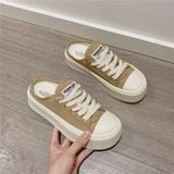  Giày sục sneaker nữ smile kiểu mới đế bằng 4cm XZL-301 